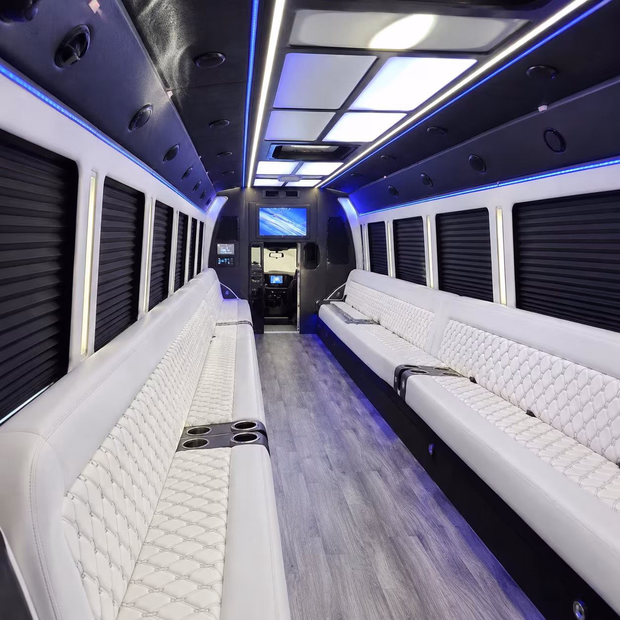 sanford party bus rental interior